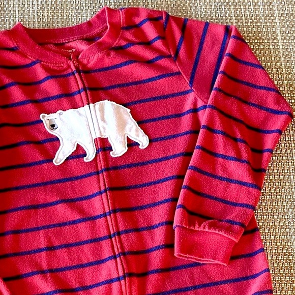 ✔️ SOLD 📬 EUC Carter’s Footed Fleece PJs, sz 7 - Picture 4 of 4